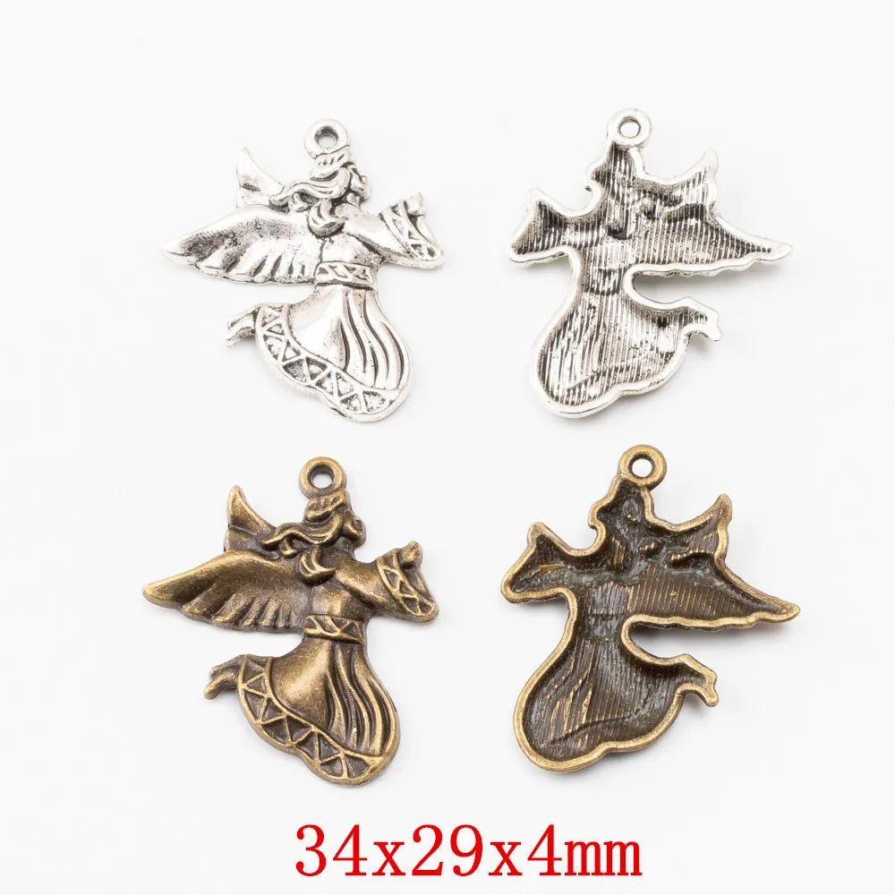 

40pcs angel Craft Supplies Charms Pendants for DIY Crafting Jewelry Findings Making Accessory 1254