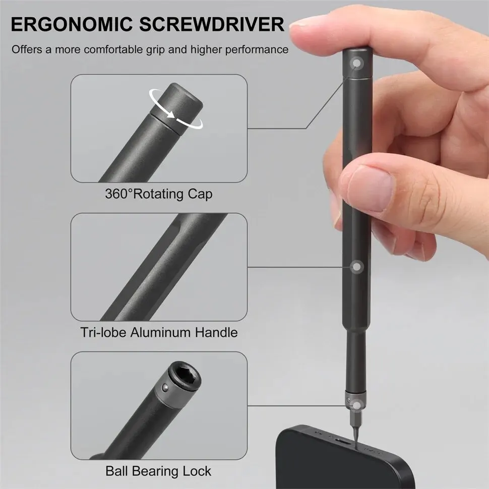 STREBITO Precision Screwdriver Set, 79 In 1 Screwdriver Kit With 58 Bits & Anti Static Wrist Strap, Magnetic Driver Electronics Repair Tool Kit For Co