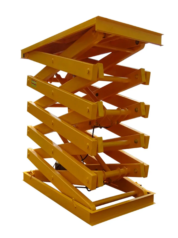 5000kg loading ramp for truck cargo loading scissor lifting equipment machine for warehouse with pit