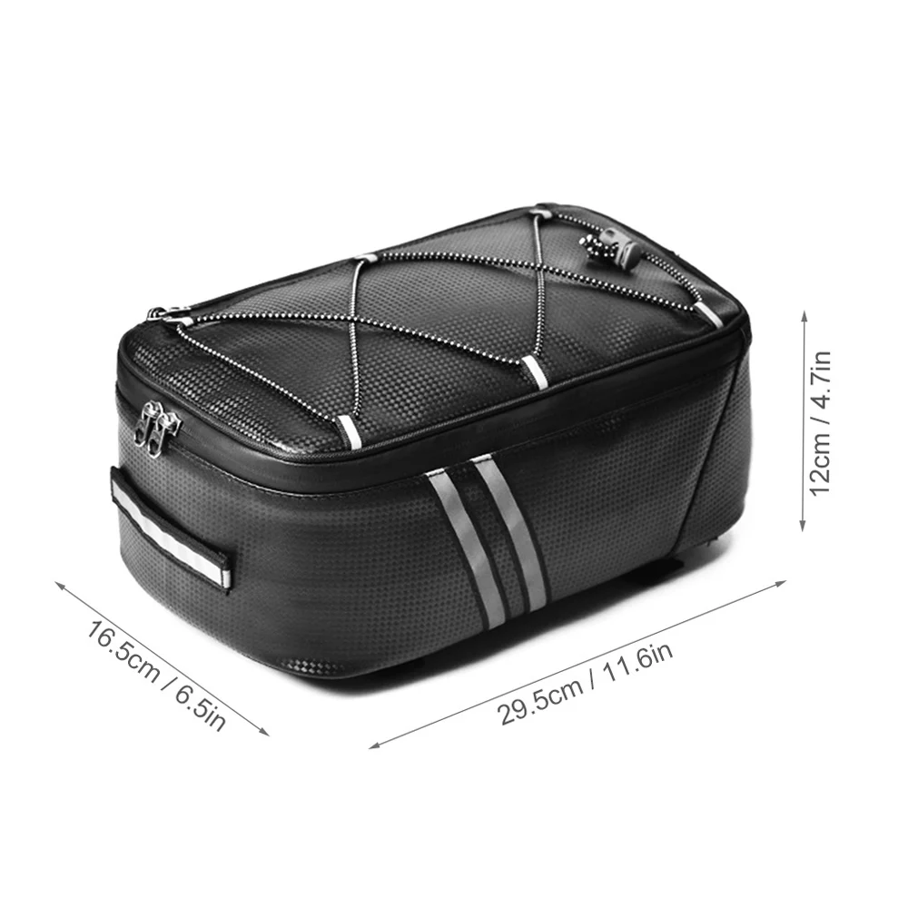 ANMEILU Bike Trunk Bag 7L Bicycle Rear Bag Water Resistant Bike Rack with Waterproof Rain Cover Cycling Bikepacking