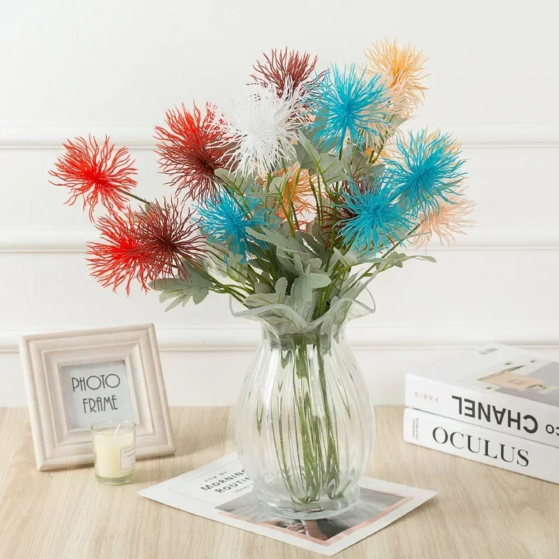 

Singleseaurchin Flower and Grass Simulation Crab Claw Chrysanthemum Wedding Decoration in The Living Room Single Floor Set Props