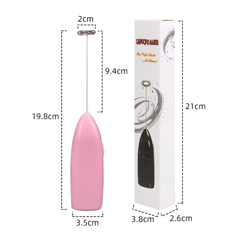 Electric Handheld Milk Frother and Foamer - Battery Operated Whisk for Perfectly Frothed Coffee