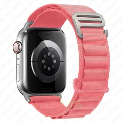Premium Alpine Strap Watchband Bracelet Correa for 40 41 42(S10 - 11)mm (Watermelon red)