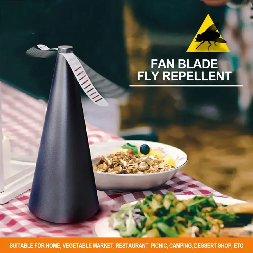 

Automatic Fly Repellent Fan Outdoor Kitchen Fly Destroyer Keep Flies Bugs Away From Food Household Pest Repellent Table Fan