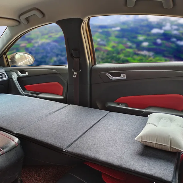 Cama multifunción para coche, cama modificada para copiloto, plegable, portátil, para acampar, asiento trasero, cama de viaje