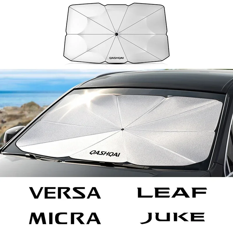 Car Windshield Sunshade Umbrella Car Front Shading For Nissan Qashqai j11 j10 Juke XTrail t32 Tiida Leaf Versa accessories