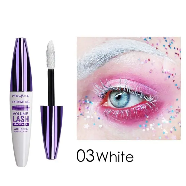 Smudge-Proof Hypoallergenic Volumizing Colorful Lash Mascara Lengthening and Thickening 5D Silk Fiber Eyelash - AliExpress