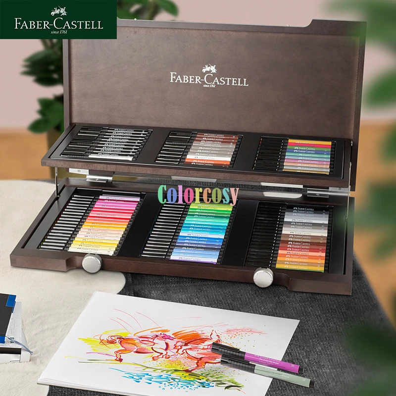 Faber Castell 60 Piece Pitt Artist Brush Pen Set Gift Box