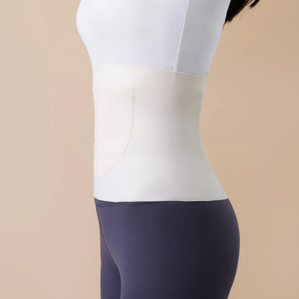 Thermal Elastic Waist & Lumbar Support Belt for Warmth and Comfort
