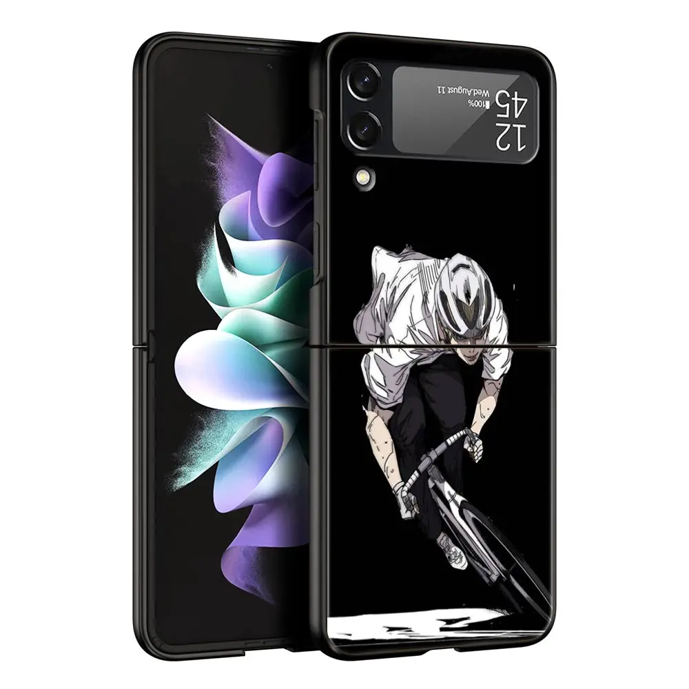 Mountain Bike Art Phone Case - Black Hard Folding Cover