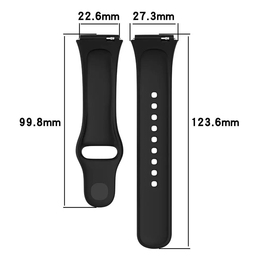 Soft Silicone Replacement Watch Strap for Active Wear