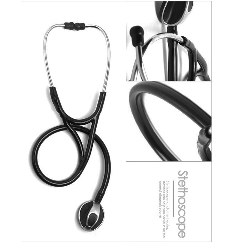 Professional Cute Clinical Acoustical Heart lung Blood Pressure Stethoscope Cardiology Medical Estetoscopio for Doctors Nurse