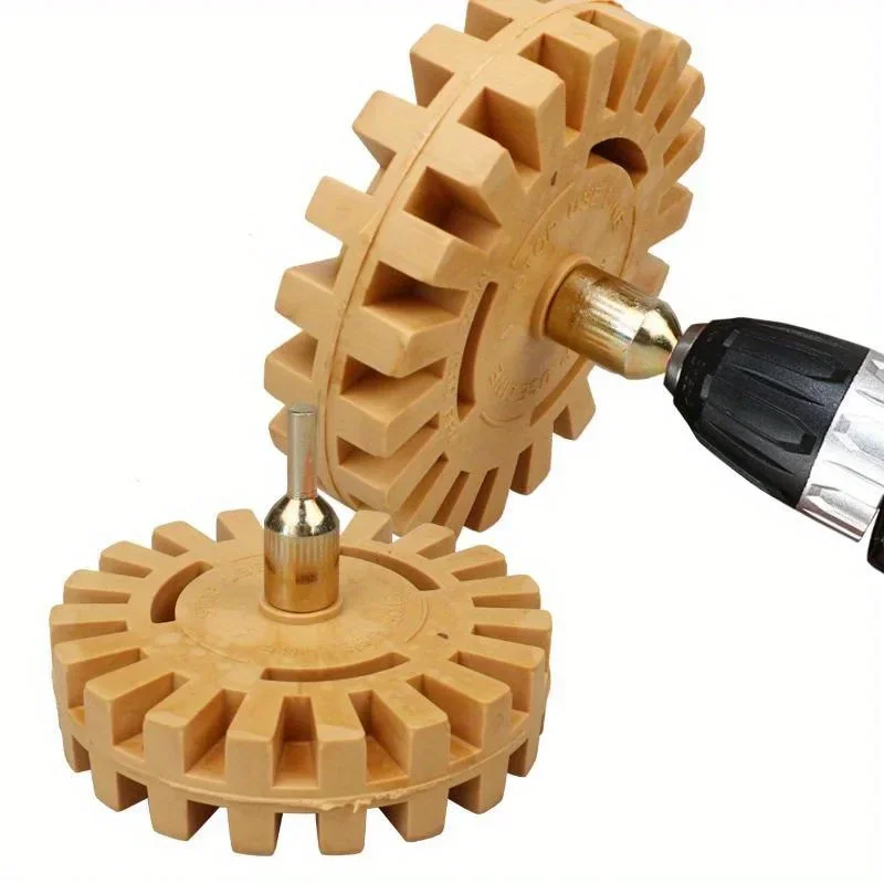 Car Polishing Pad Car Polish Pad Car Polishing Sponge Polishing Sponge Set Polishing Wheel Kit Car Pneumatic Rubber Eraser Wheel Pad Rubber Disk Decal Eraser Wheel Car Sticker Remover Paint Polish Auxiliary Tool