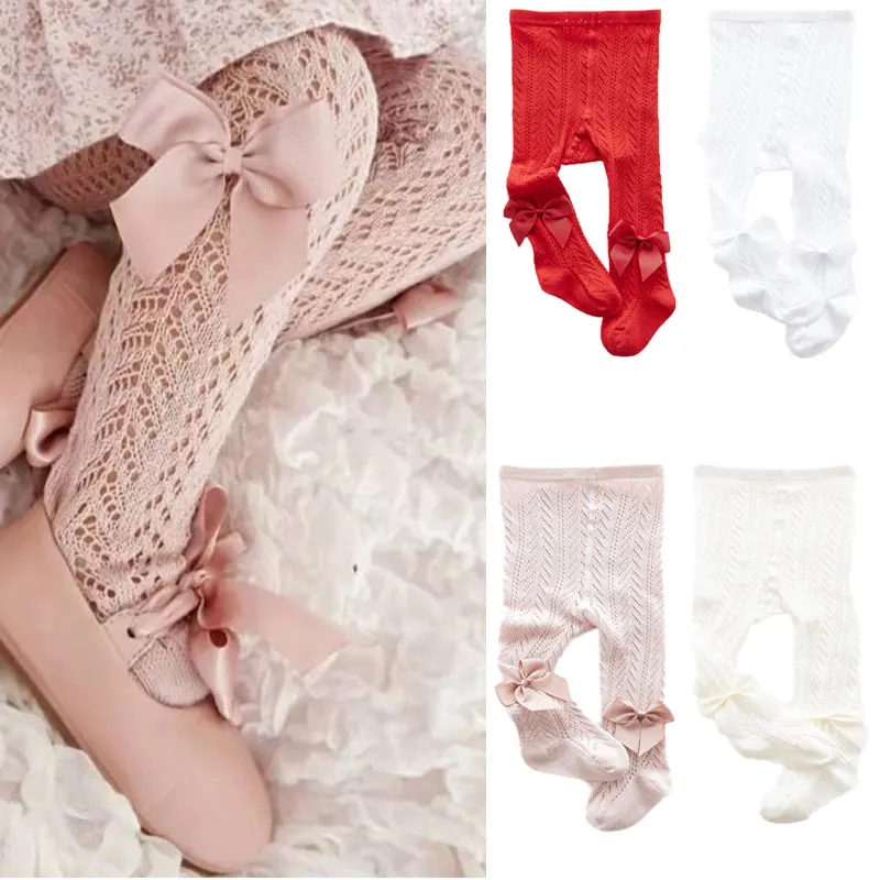 Spain Girls Stocking Spring Summer Tight For Toddler Baby Hollow Infant Ribbed Tights Babies Pantyhose kids pantyhose toddler tights