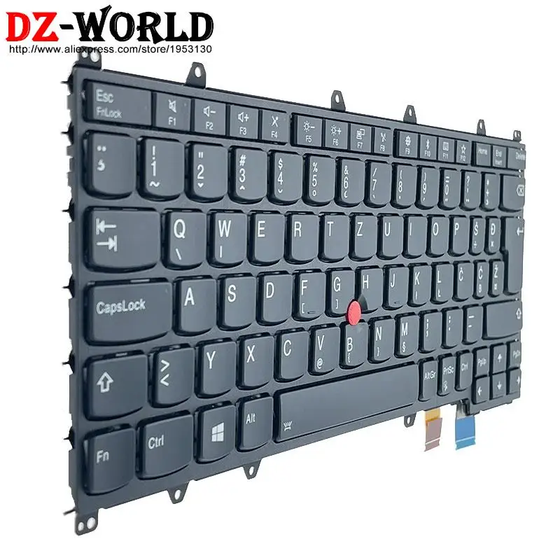 Qwertz cz sk de gr hu si ch Sws Tcheco Alemão Húngaro Esloveno Suíço Teclado para Lenovo Thinkpad s1 X380 Yoga 370 Laptop - Imagem 2