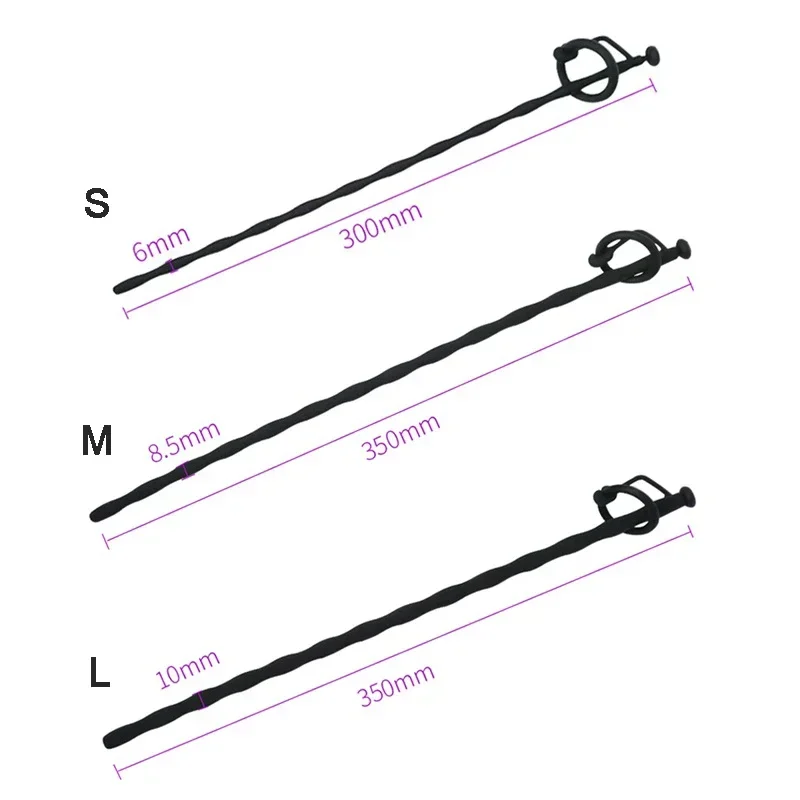 Silicone Hollow Urethral Catheter Urethral Dilator Adult Sex Toy For Men