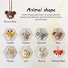 1pc Baby Animal Crochet Crib Gym Pendant Rattle Toys Newborn Hanging Toy Crib Bracket Pendant Gym Montessori Children's Toy Gift 3
