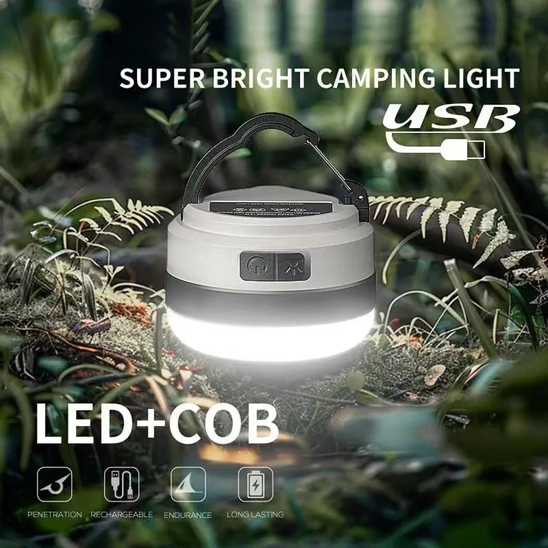 Camping Light LED Camping light Rechargeable Outdoor Atmosphere Light Warm Radiant Mini Portable Flashlight Lamp
