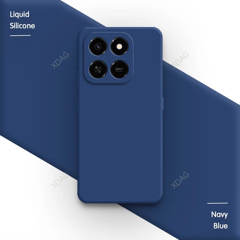 Square Liquid Silicone Phone Case with Original Lens Protection - Soft, High-Quality Back Cover