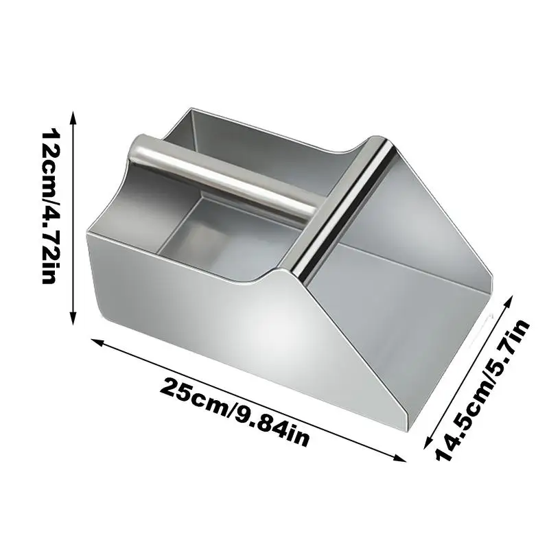 Stainless-Steel Ice Cube Scoop Bar Kitchen Spice Candy Flour Nut Scoop Spoon Dry Goods Shovel Party Kitchen Accessories