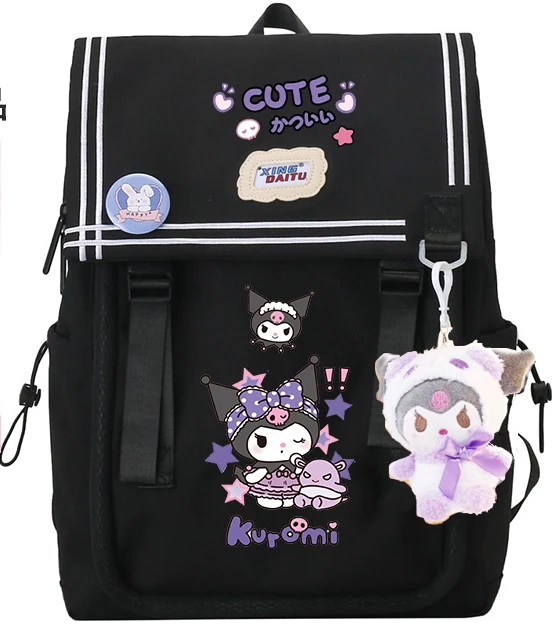 

New Sanrio Kuromi High-looking and Cute Primary and Secondary School Student Backpack Student Backpack Large Capacity