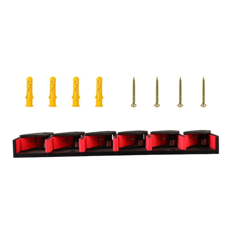 Wall Mounted Fishing Rod Holder, Storage Rack, Pole, Vertical Support, Holds 6 Fishing Rod, Easy to Install