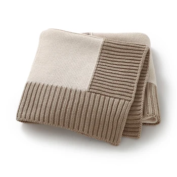 Neonato Ragazzo Ragazza Coperte Swaddle Wrap Cotone traspirante Lavorato a maglia Infantile Bambini Netural Passeggino Nursery Culla Cuddle Trapunte 90 * 70 cm