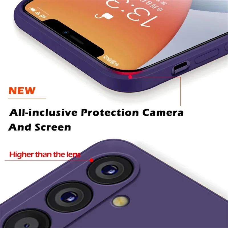 Velvet Silicone Shockproof Phone Case – Solid Color