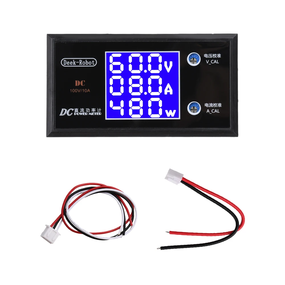 Digital Voltage and Current Power Monitor with Integrated Ammeter and Wattmeter