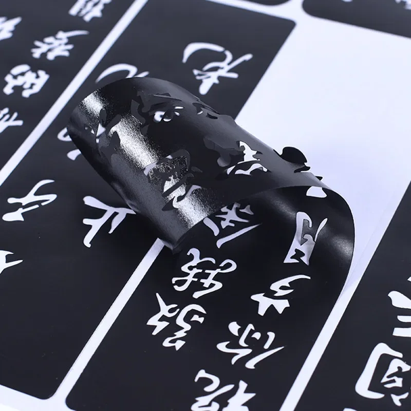 Henna Tattoo Stencils Airbrush Reusable Flower Skull Feather Dragon Temporary Glitter Templates Body Tatouage Pochoir