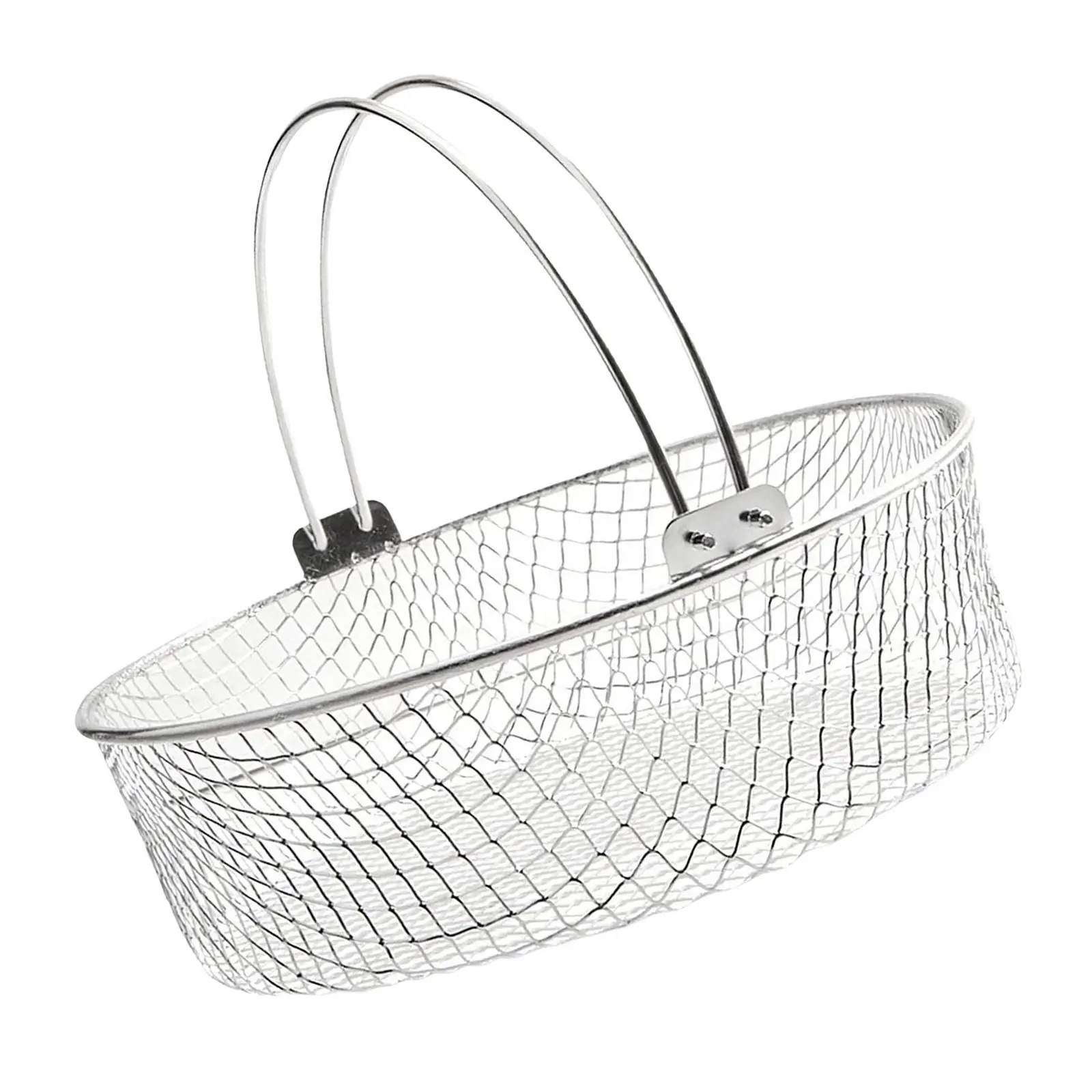 

Basket W/ Handle Liners Strainer Colander Insert Accessories Tools Deep Fry Mesh Basket for French Fries Meats Grilling