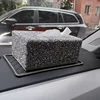 Luxury Diamond Tissue Box Holder Bling Car Napkin Dispenser Accessories Desktop Tissue Storage Box Home Decoration Ornaments 5