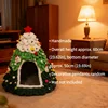 Finished Product Christmas Tree Cat Nest Cat House/ Winter Warmth Closed Security Cat Bed Weave Pet Tent No Need To Make고양이 굴 3