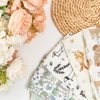 HappyFlute 5Pcs/set Muslin Swaddle Feeding Burp Cloth Newborn Soft Cotton Baby Blanket 60*60cm 6