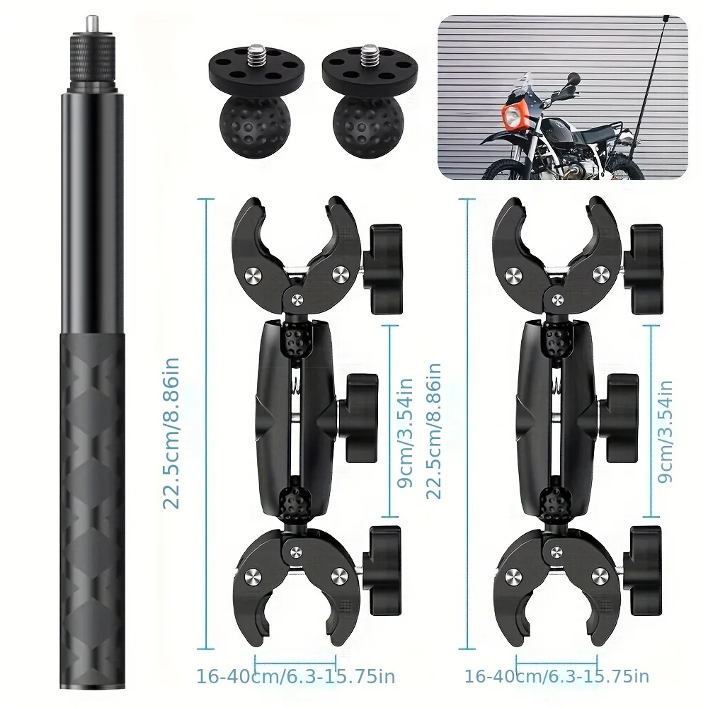 Suporte para Gimbal Câmera - Pinças Múltiplas para Smartphone e Action Cam
