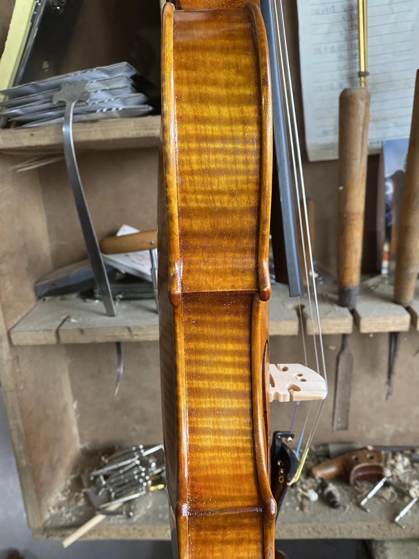 Acoustic Violin Antonio Stradivari 1715 Handmade 4/4 with Box