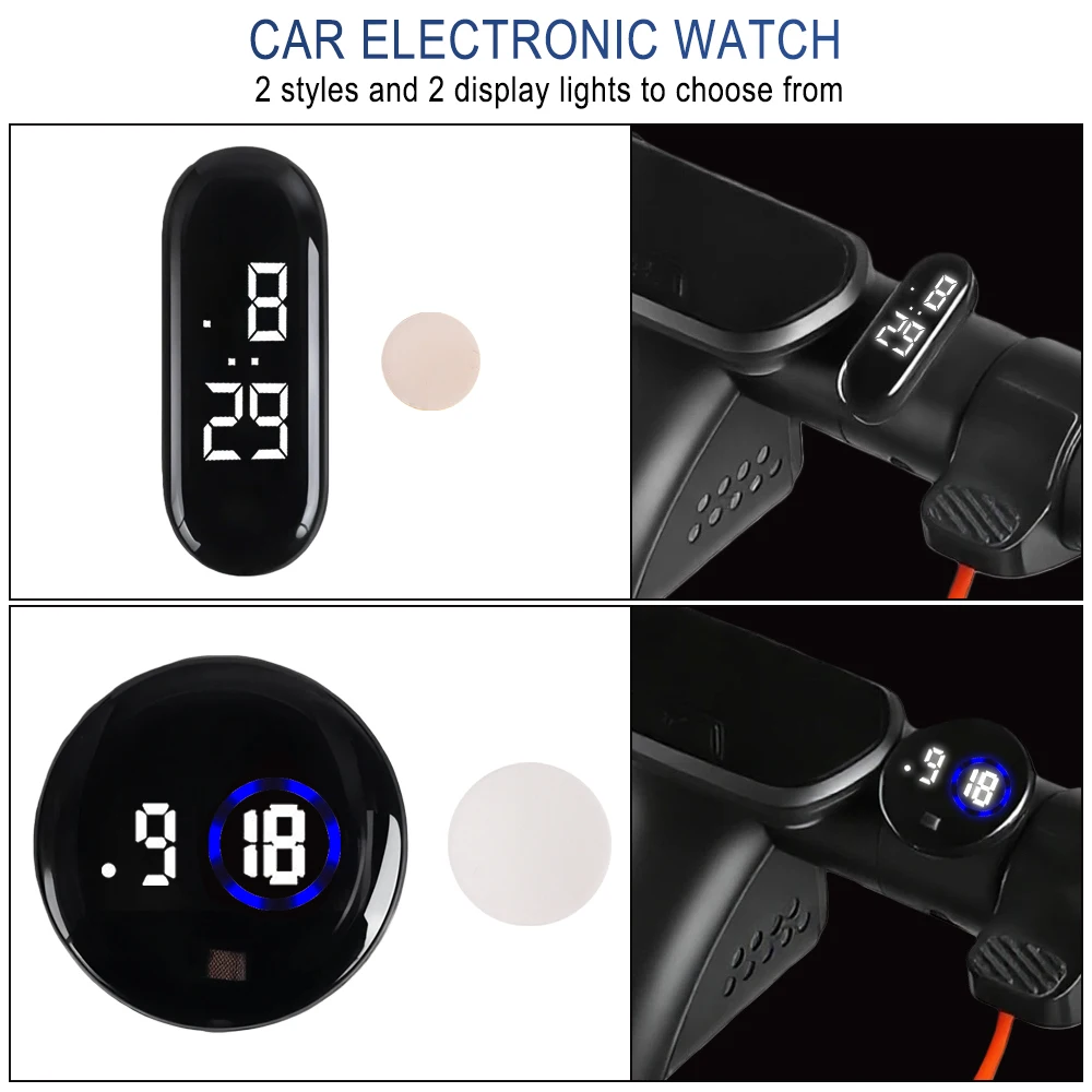 Compact Universal Luminous Car Dashboard Clock