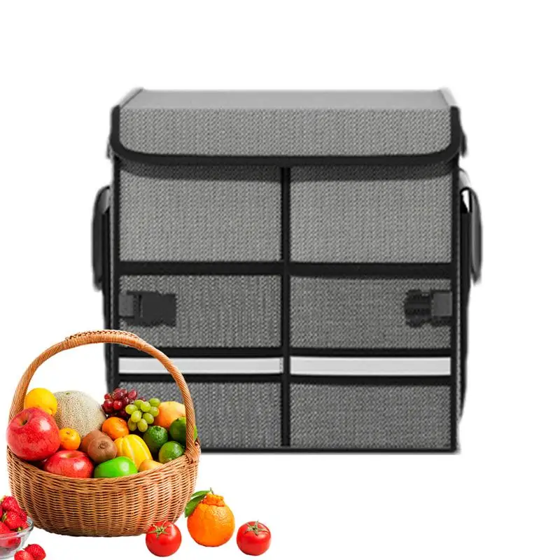 

Car Storage Bin Large Capacity Foldable Oxford Cloth Tote Bag Trunk Organizer For Car Cargo Storage Tote Bag For Auto Suv Truck