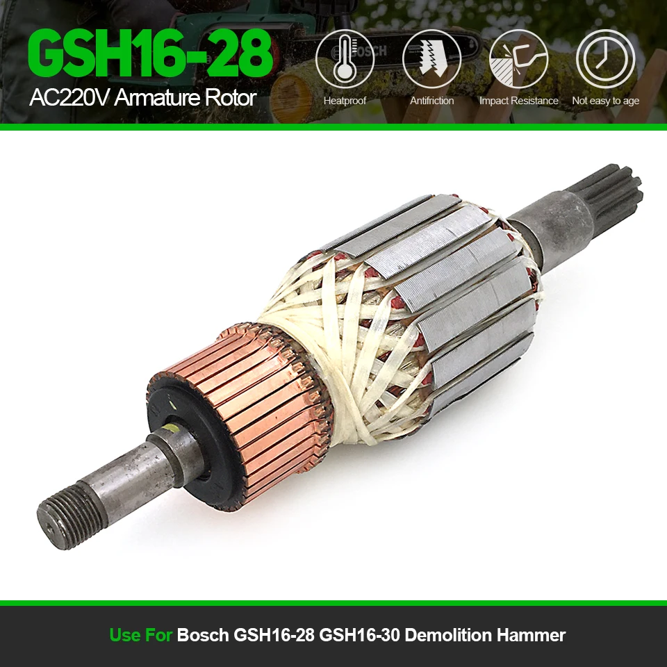 

1 шт., сменный арматурный двигатель для Bosch GSH 16-28 16-30