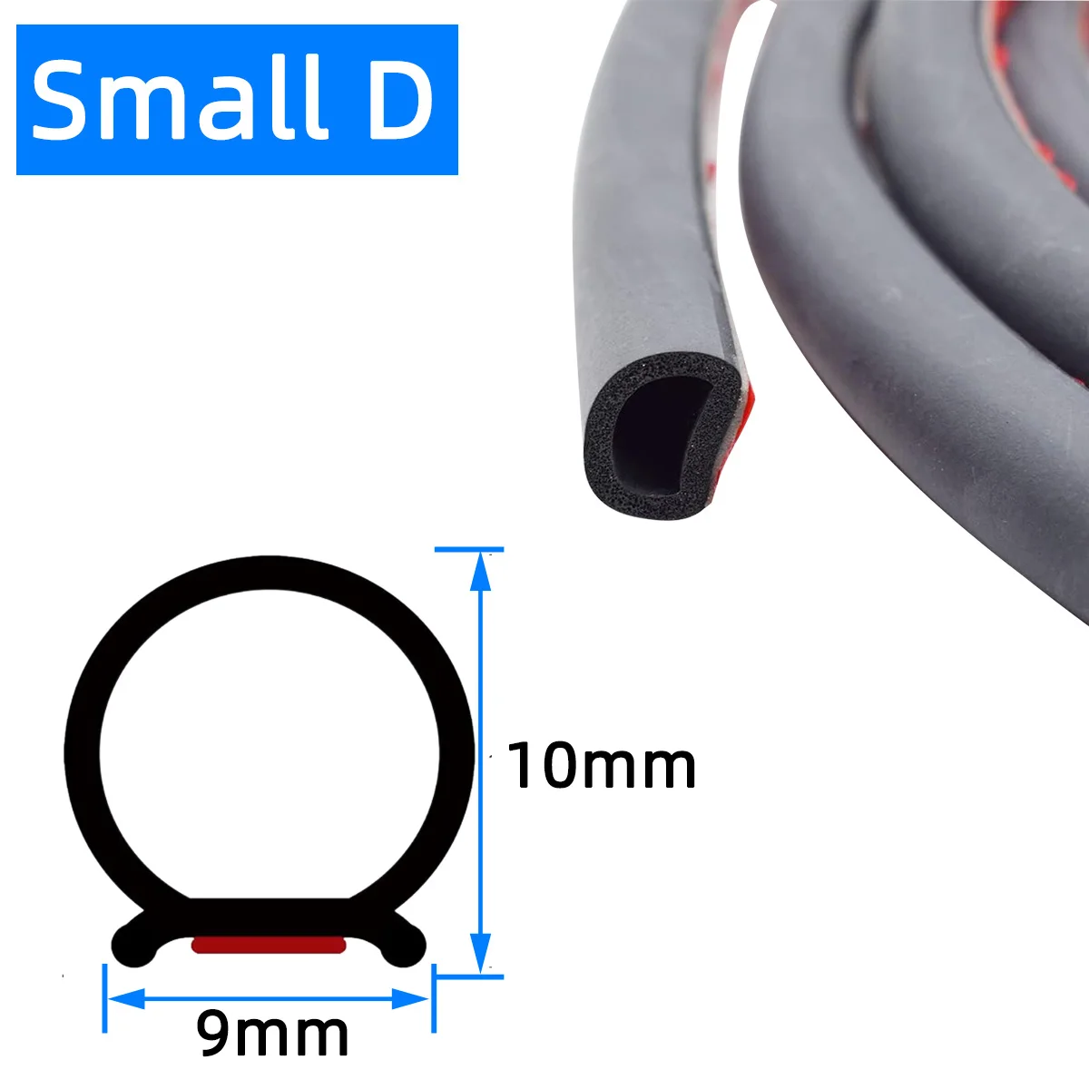 Car Door Seal Strip - Auto Rubber Noise Insulation & Soundproofing Strip