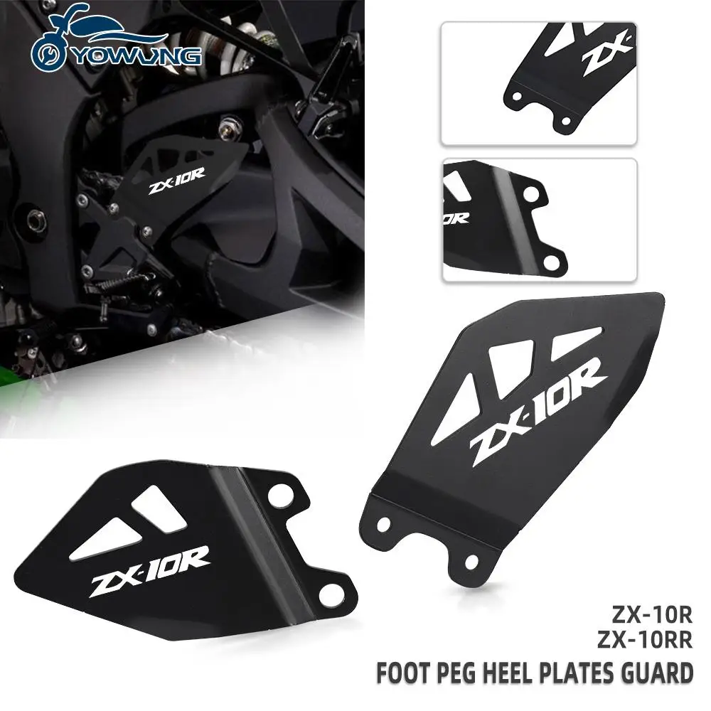 

Foot Peg Heel Plates Guard For KAWASAKI ZX10R ZX10RR 2011-2020 2019 Motorcycle ZX-10R ZX-10RR Footrest Hanger Pedal Protector