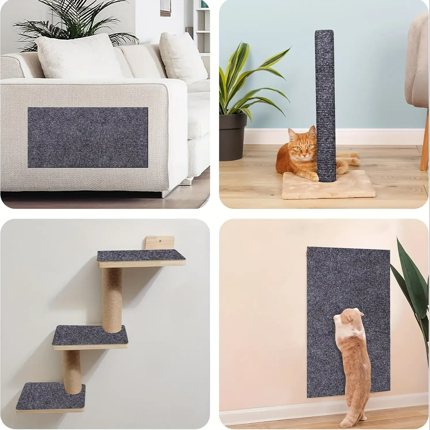 Description Picture 5 of itemTrimable Cat Furniture Protector Equipped with self-adhesive scratch pads,Protect the Sofaã€Door Tree Stand Safe from Claws