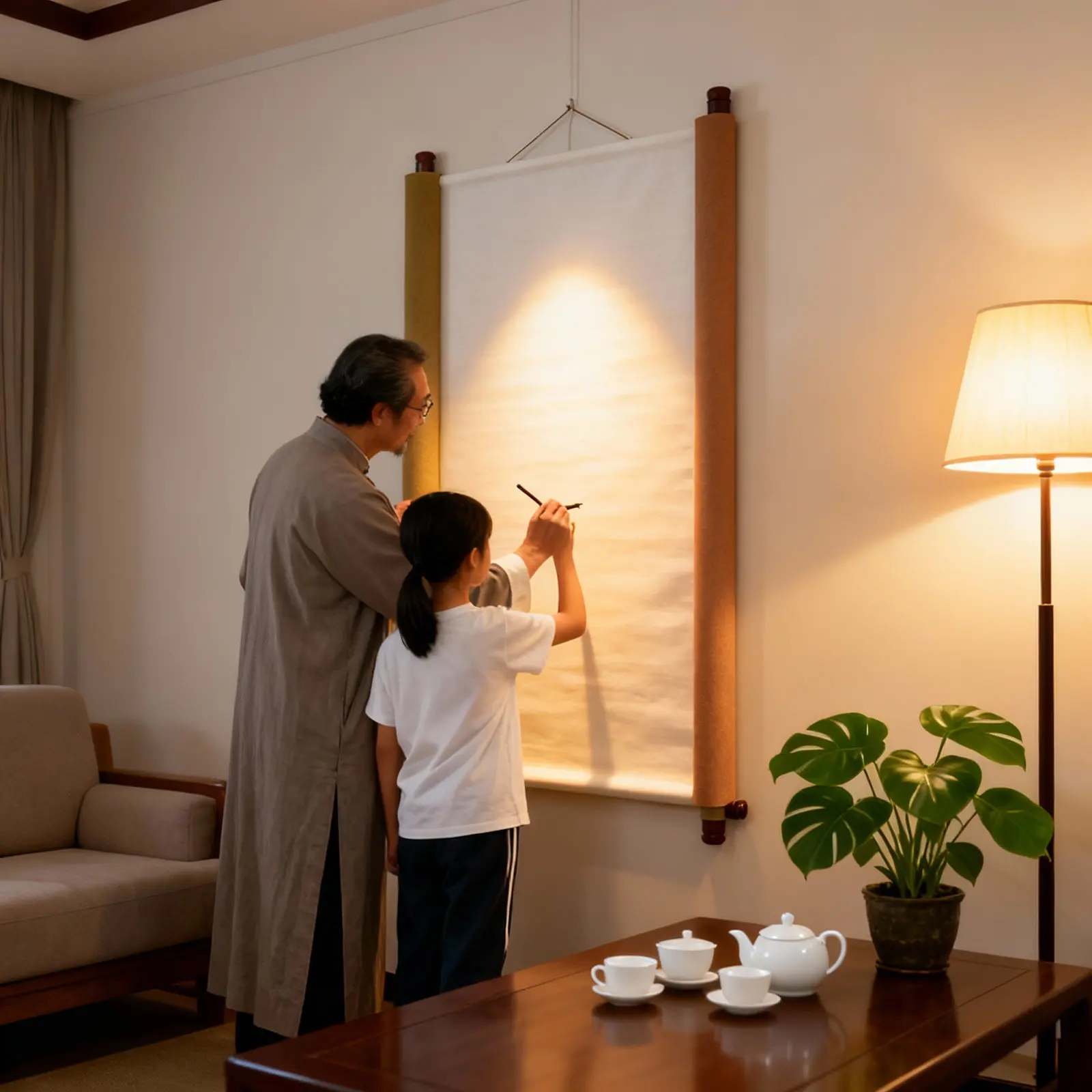 재사용 가능한 중국 서예 물천 연습 매트 초보자를 위한 경량 휴대용 접이식 디자인 학생 일상 사용