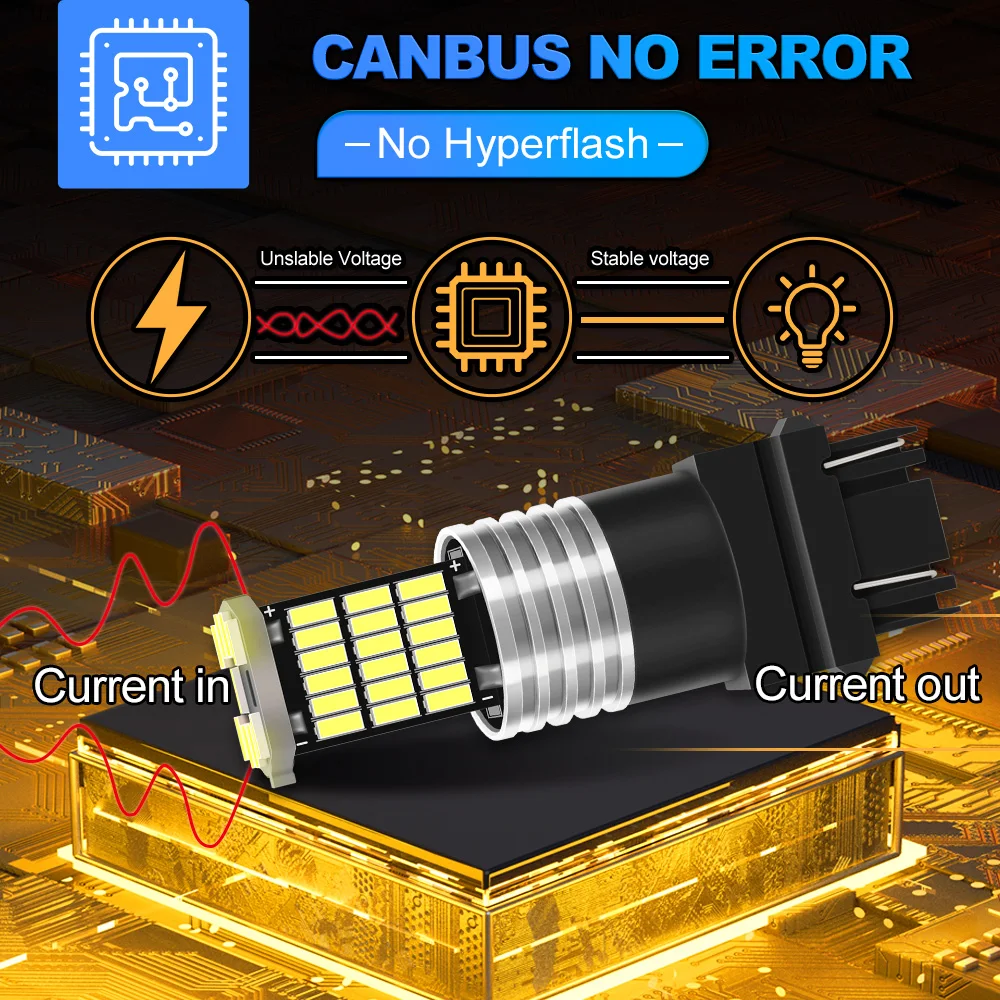 LED �극��ũ ����Ʈ Blub 3157 P27/7W T25 ���� �����Ʈ 12V Canbus ���� ���� 6000K For Ford E-150 2002 2003 2004 2005 2006 2007-2014