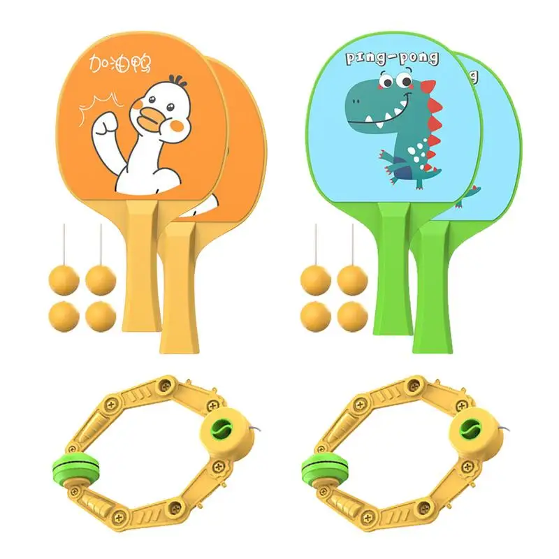 Ping Pong Trainer Kids Portable Door Ping Pong Exerciser Palline Da Ping Pong Regolabili Training Sparring Device Con Ping Pong