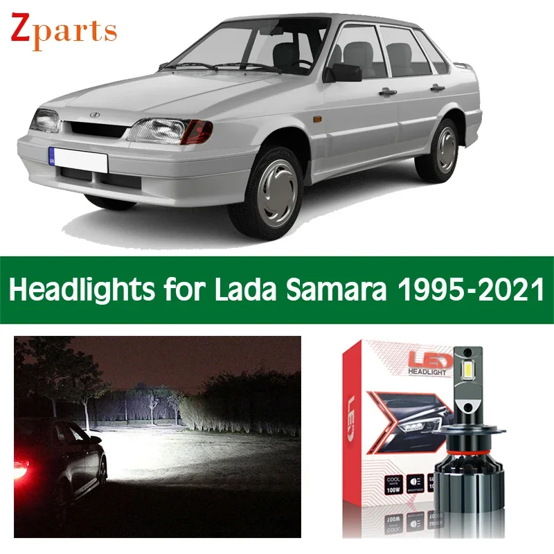 

Car Lamps For Lada Samara 2108 2109 2113 2114 2115 LED Headlights Headlamp Light Bulbs 12V Canbus Lighting Lamp Accessories