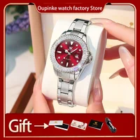 OLEVS Luxury Fashion Women's Watches Diamond Dial Luminous Quartz Watch Elegant Date Stainless Steel Original Brand Wrist Watch