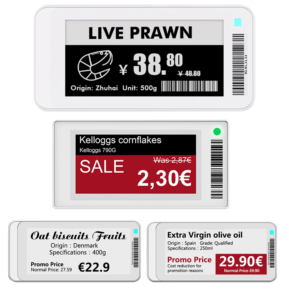 2.1inch 2.9inch E-paper E-Ink EInk Display Screen BT Version with App Operating Software TFT Screen Eink Eink Epaper