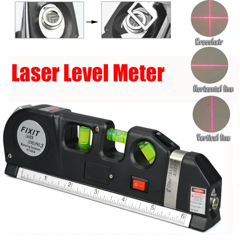 Multipurpose-Laser-Level-Ruler-Vertical-Measure-Tape-Aligner-Straight ...