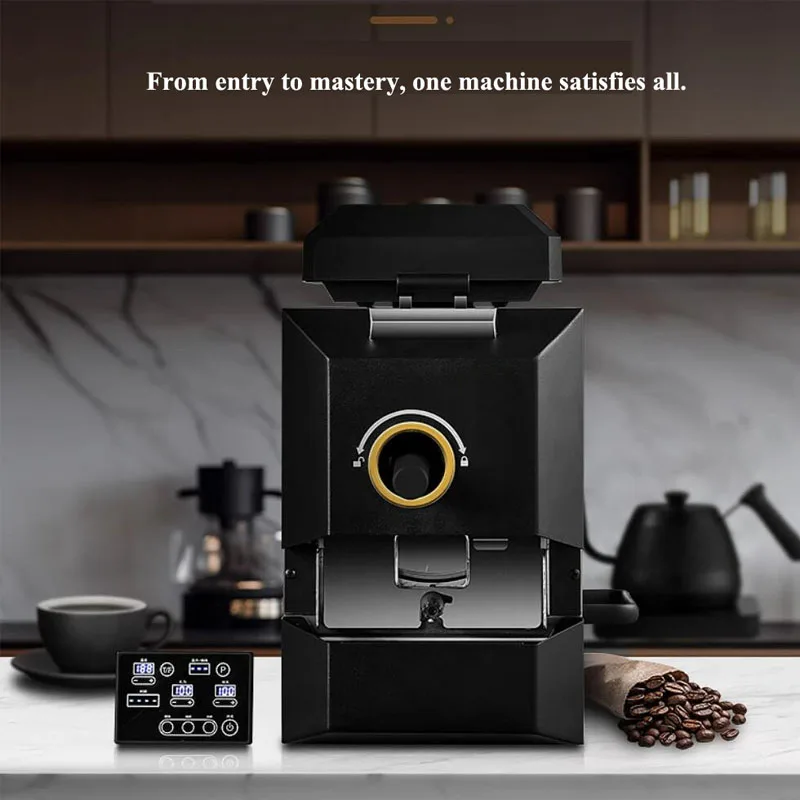 Macchina Torrefazione Caffè Domestica - Tamburo 500g, Torrefattore Automatico Chicchi - Foto 8